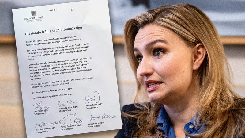 Uttalandet skrevs ihop efter vice statsminister Ebba Buschs utspel om rennäringen. Foto: Privat / Christine Olsson/TT.