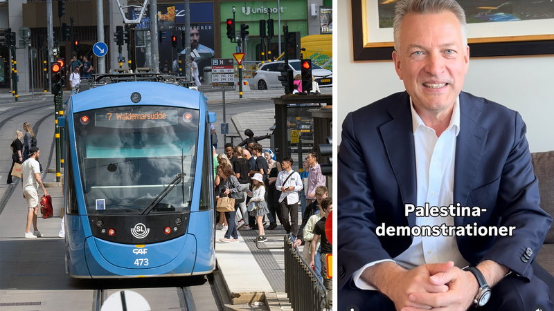 Daniel Källenfors är ordförande i kommunstyrelsen på Lidingö. Foto: Fredrik Sandberg/TT/Skärmdump