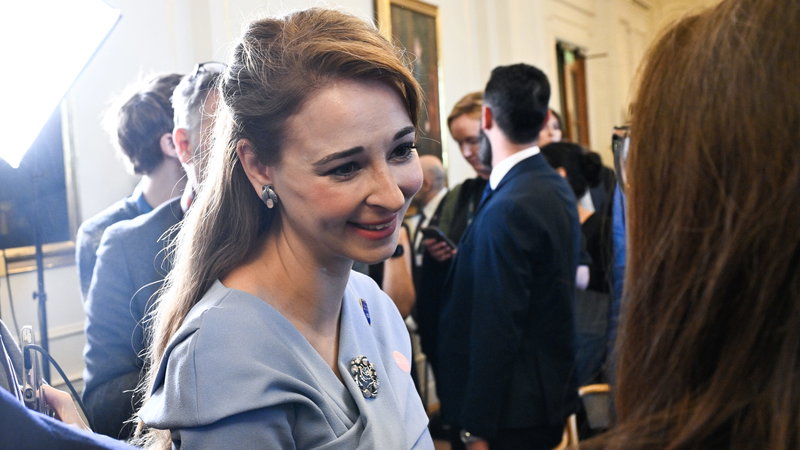 Kristdemokraternas riksdagskandidat Alice Teodorescu Måwe. Fredrik Sandberg/TT.