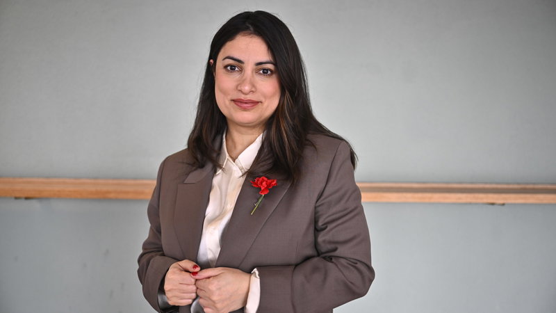 Vänsterpartiets ledare Nooshi Dadgostar. Foto: Christine Olsson/TT.