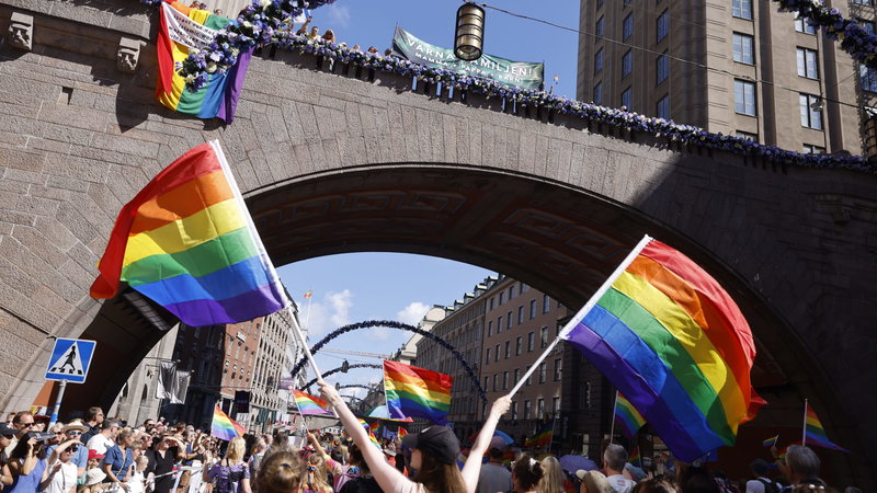 NMR vid paraden i Stockholm förra året. Foto: Pär Bäckström/TT