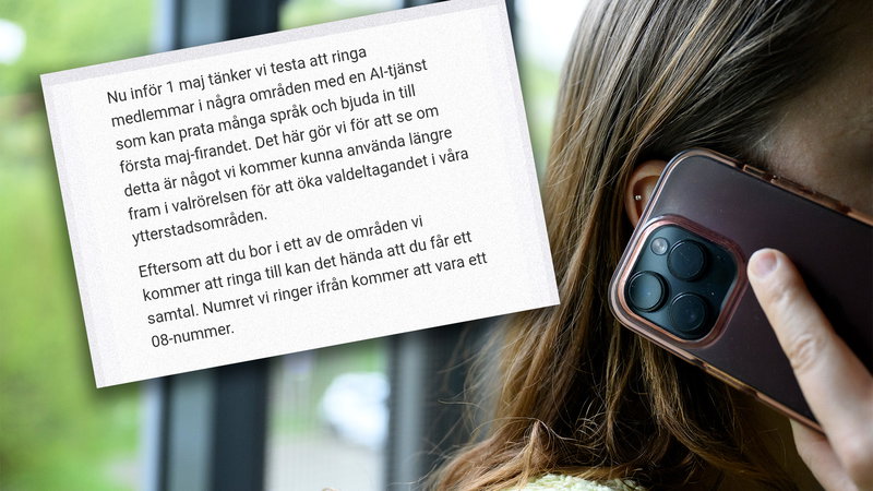 Ett internt utskick informerade partimedlemmarna om kampanjen. Foto: Skärmdump / Jessica Gow / TT.